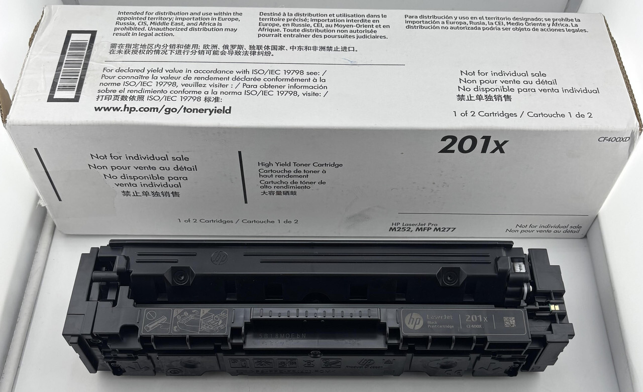 HP LASERJET 201X CF400XD BLACK HIGH YIELD TONER CARTRIDGE CF400-00908