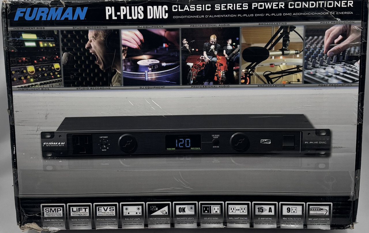 FURMAN CLASSIC SERIES PL-PLUS DMC POWER CONDITIONER FOR PROFESSIONAL AUDIO