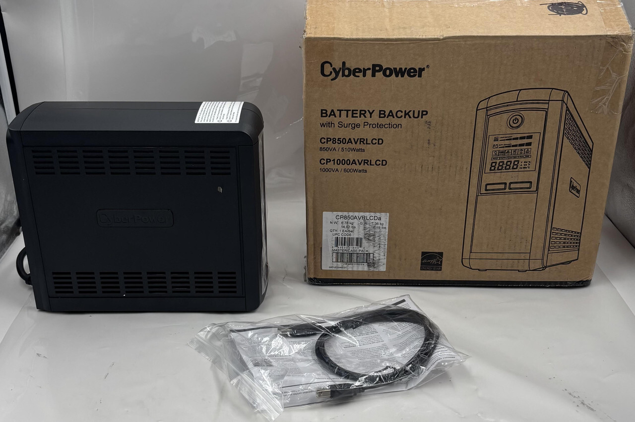 CYBERPOWER CP850AVRLCDA BATTERY BACKUP WITH SURGE PROTECTION MASTER/CASE PACK