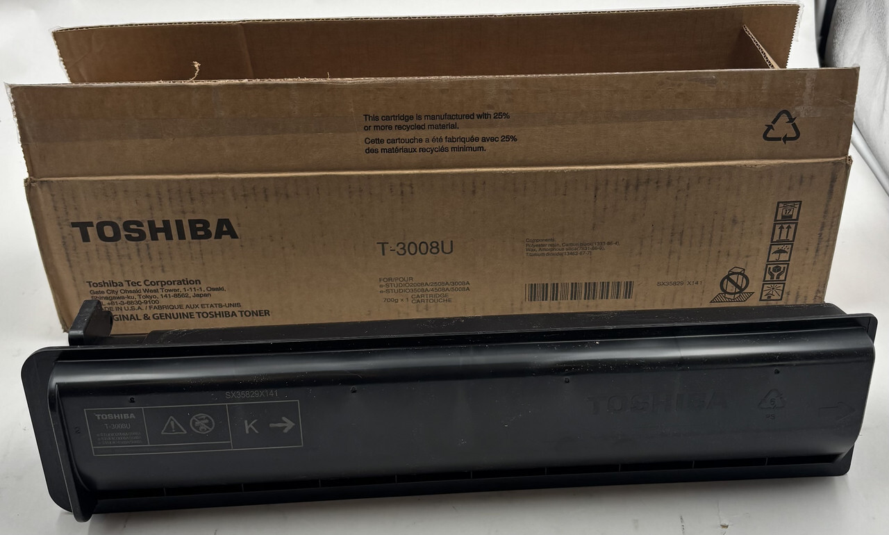 TOSHIBA T-3008U ORIGINAL & GENUINE TOSHIBA TONER CARTRIDGE