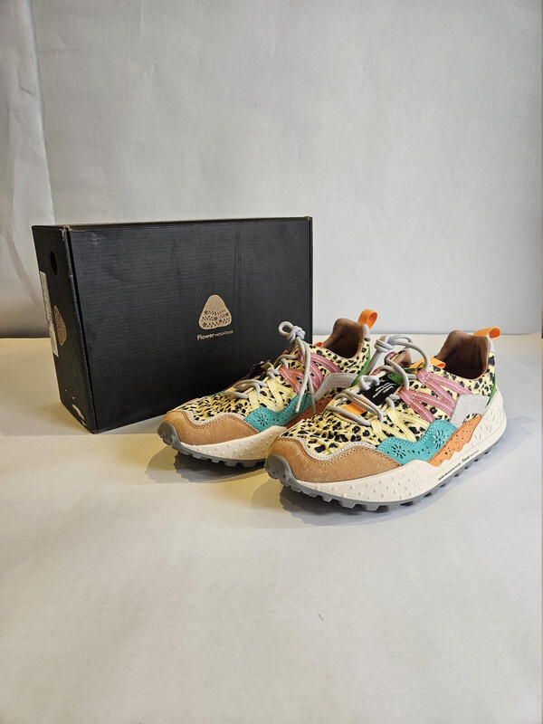 FLOWER MOUNTAIN WASHI SNEAKER SHOES WOMEN PINK-MULTI US 8.5 EU 39