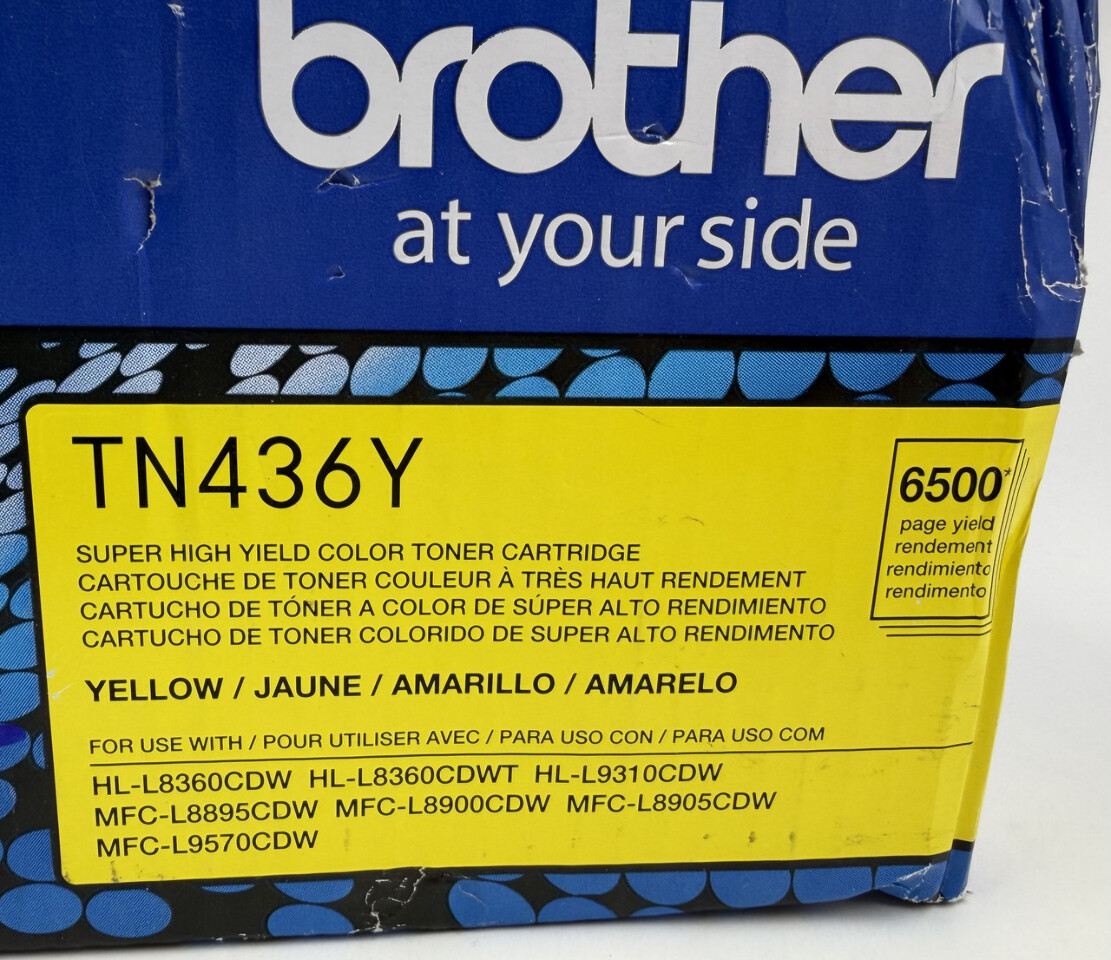BROTHER GENIUNE TN436Y YELLOW SUPER HIGH YEILD TONER CARTRIDGE