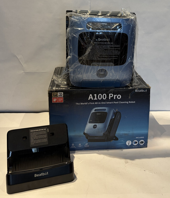 BEATBOT A100 PRO CORDLESS 5-IN-1 SMART POOL CLEANING ROBOT W/OUT ACCESSORIES