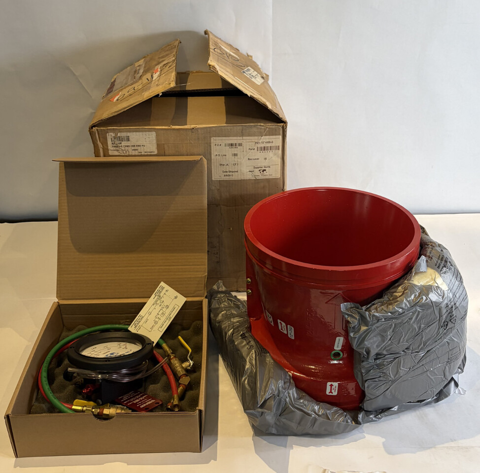 GVI 12" 4000-G VENTURI FIRE PUMP TEST METER MAX W.P. 3000 PSI 142-0084