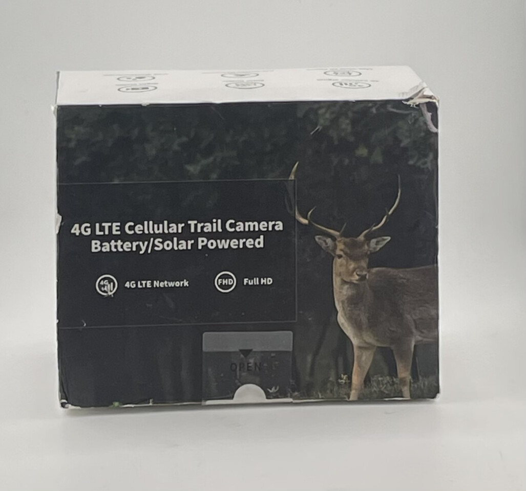 H&H 4G LTE CELLULAR TRAIL CAMERA WITH HD RBX-H10 BATTERY/SOLAR POWERED