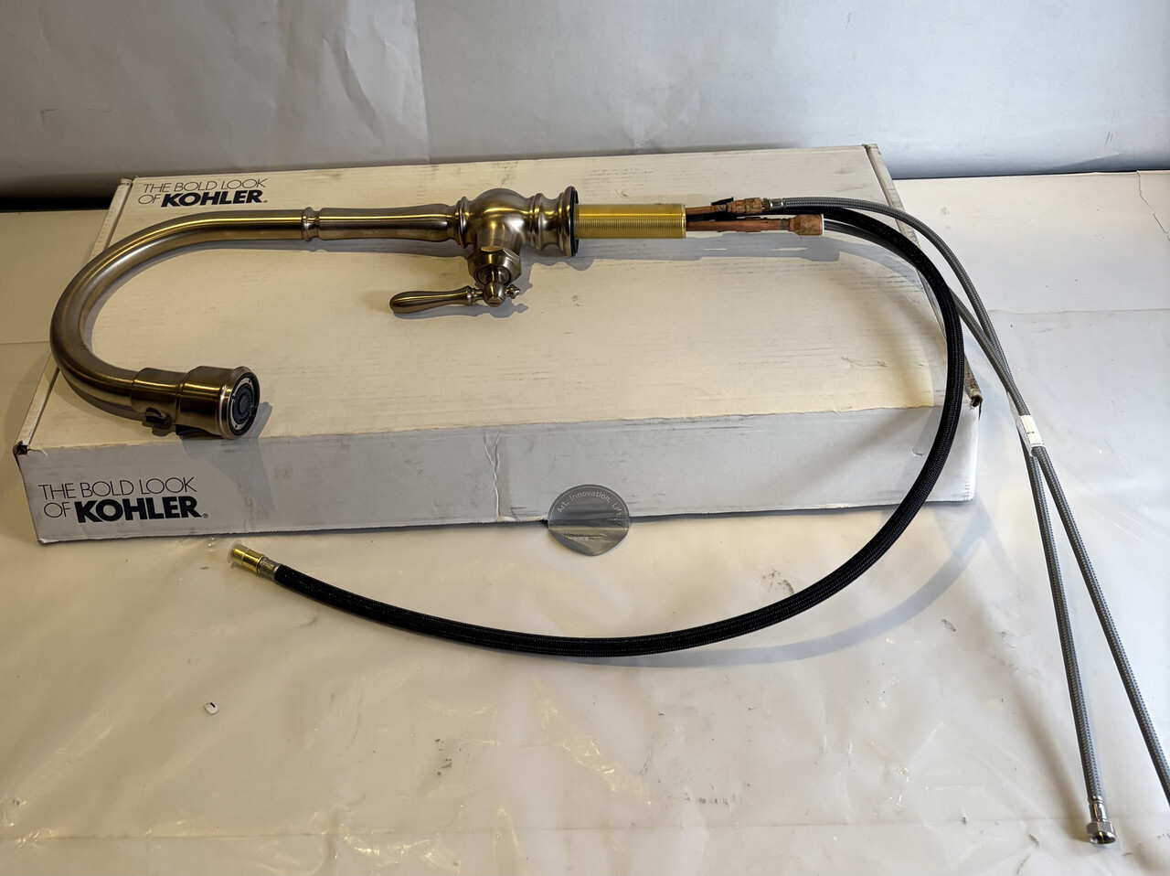 KOHLER ARTIFACTS PULL DOWN SPRAY KITCHEN FAUCET VIBRANT BRUSHED BRONZE 99259-BV