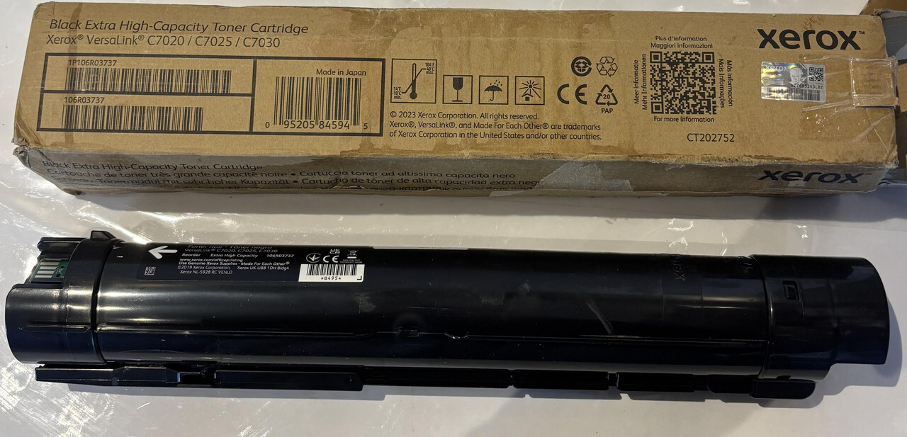 XEROX GENUINE 106R03737 CT202752 BLACK EXTRA HIGH-CAPACITY TONER CARTRIDGE