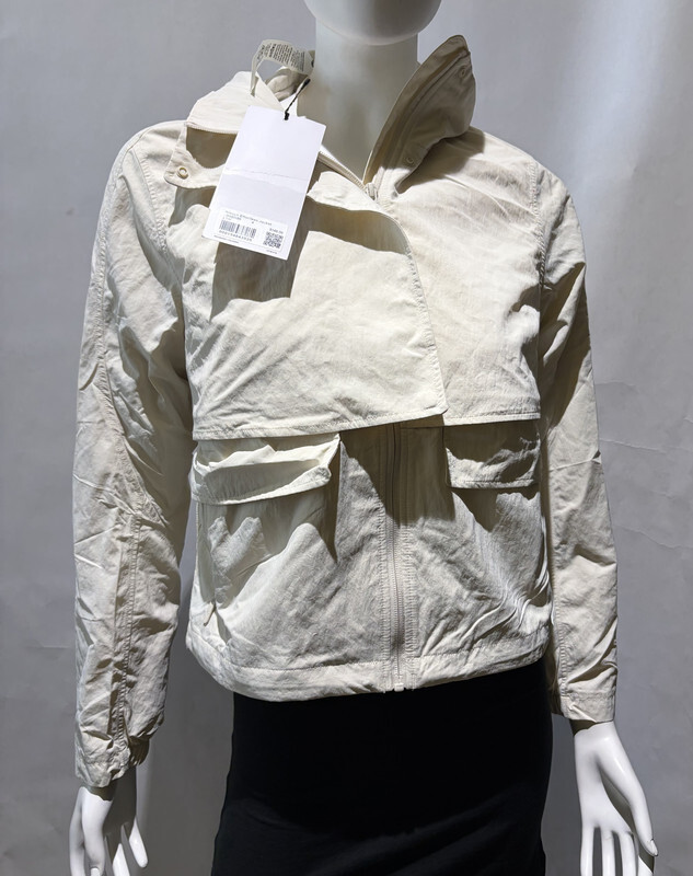 LULULEMON WOMEN'S ALWAYS EFFORTLESS JACKET SIZE 4 LW4BW8S LIGHT IVORY