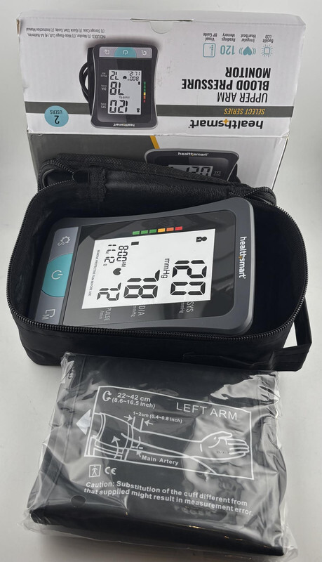 HEALTHSMART SELECT SERIES UPPER ARM BLOOD PRESSURE MONITOR LCD