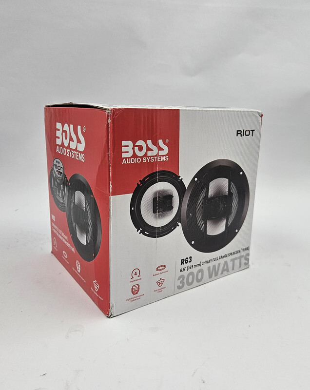 BOSS AUDIO R63 RIOT 6.5" 600W 3 WAY CAR AUDIO COAXIAL SPEAKERS STEREO 4OHM BLACK