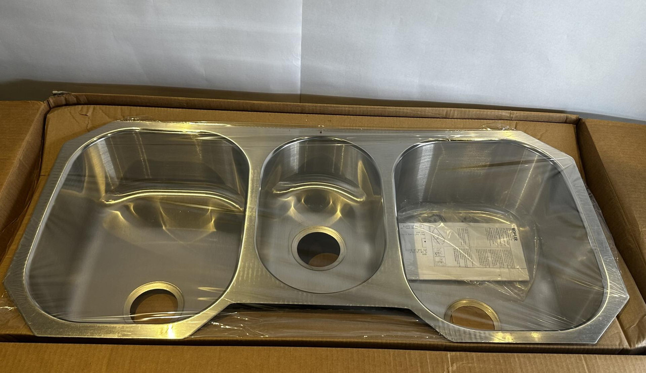 KOHLER 3166-NA TRIPLE BOWL UNDERMOUNT KITCHEN SINK 3166-NA-AE 41 5/8" x 20 1/8