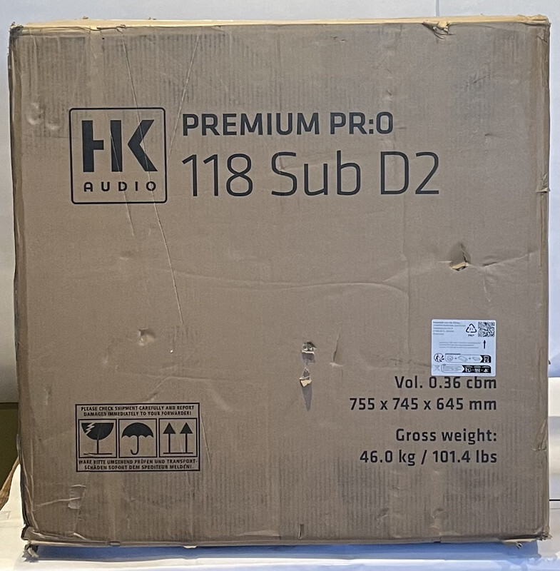 HK AUDIO PREMIUM PR:O 118 SUBD2 1200W ACTIVE 18" PA SYSTEM SUB-WOOFER