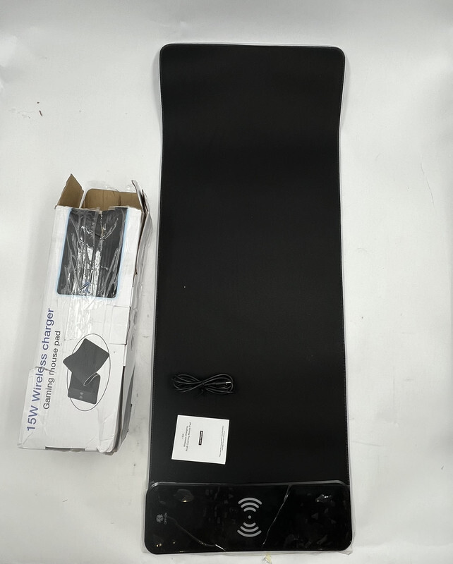 15W WIRELESS GAMING MOUSE PAD CHARGER FOR IPHONE AND SAMSUNG TYPE C 