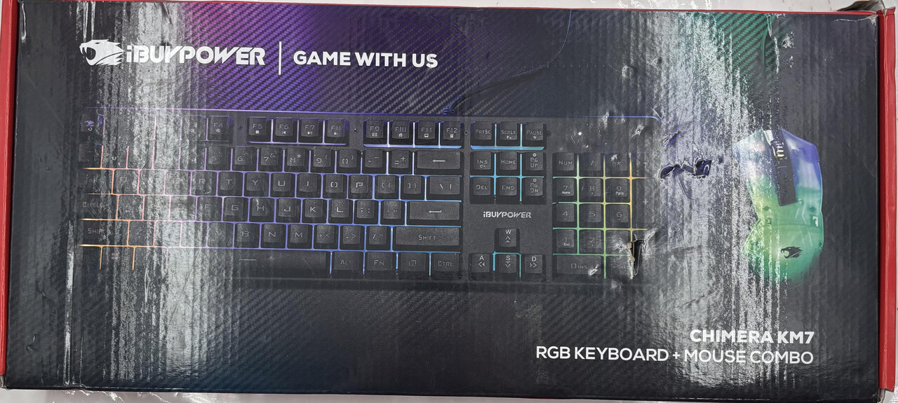 IBUYPOWER CHIMERA KM7 RGB KEYBOARD + MOUSE COMBO GAMING KEYBOARD