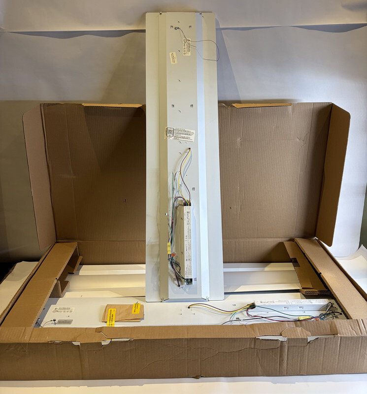 LOT OF 4 LITHONIA LIGHTING ACUIITY MRTR L48 5250LM LED RETROFIT LUMINAIRE LIGHTS