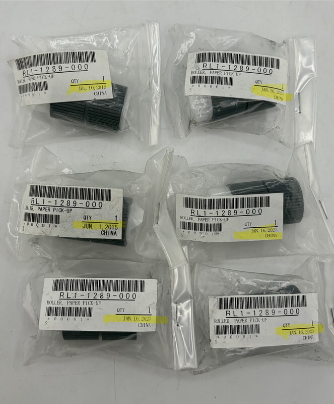 LOT OF 6 HP PRINTER REPLACEMENT PART ROLLER PAPER PICK-UP RL1-1289-000