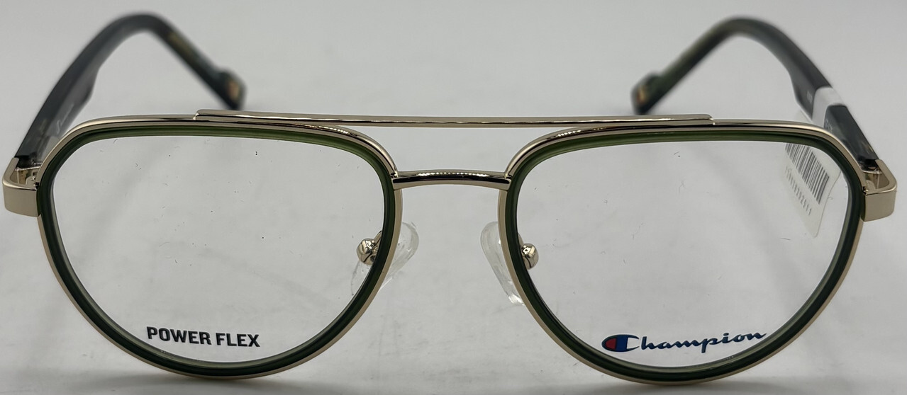 CHAMPION NAB 50-17-135 OLIVE GREEN/GOLD EYEGLASS FRAMES