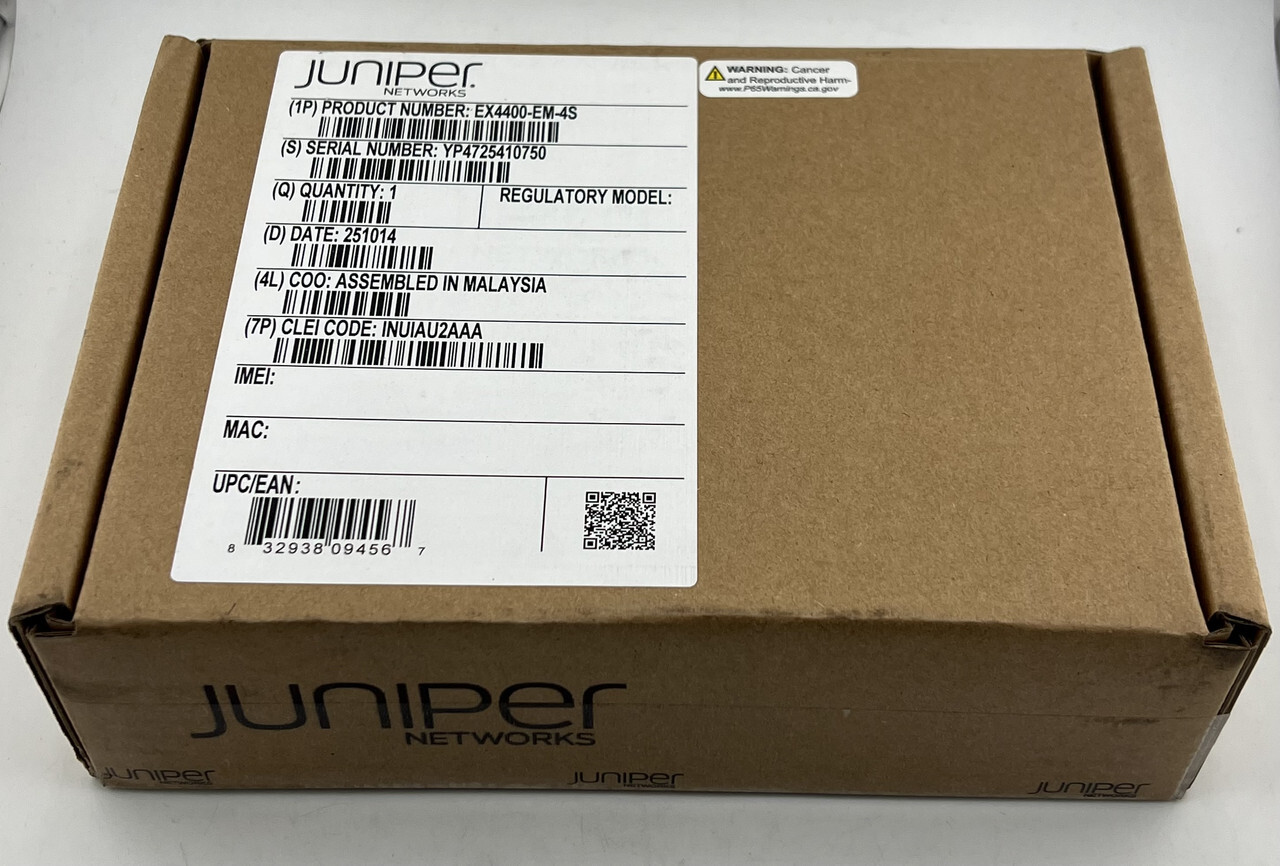 JUNIPER EX4400-EM-4S 10GBE SFP+ EXPANSION MODULE