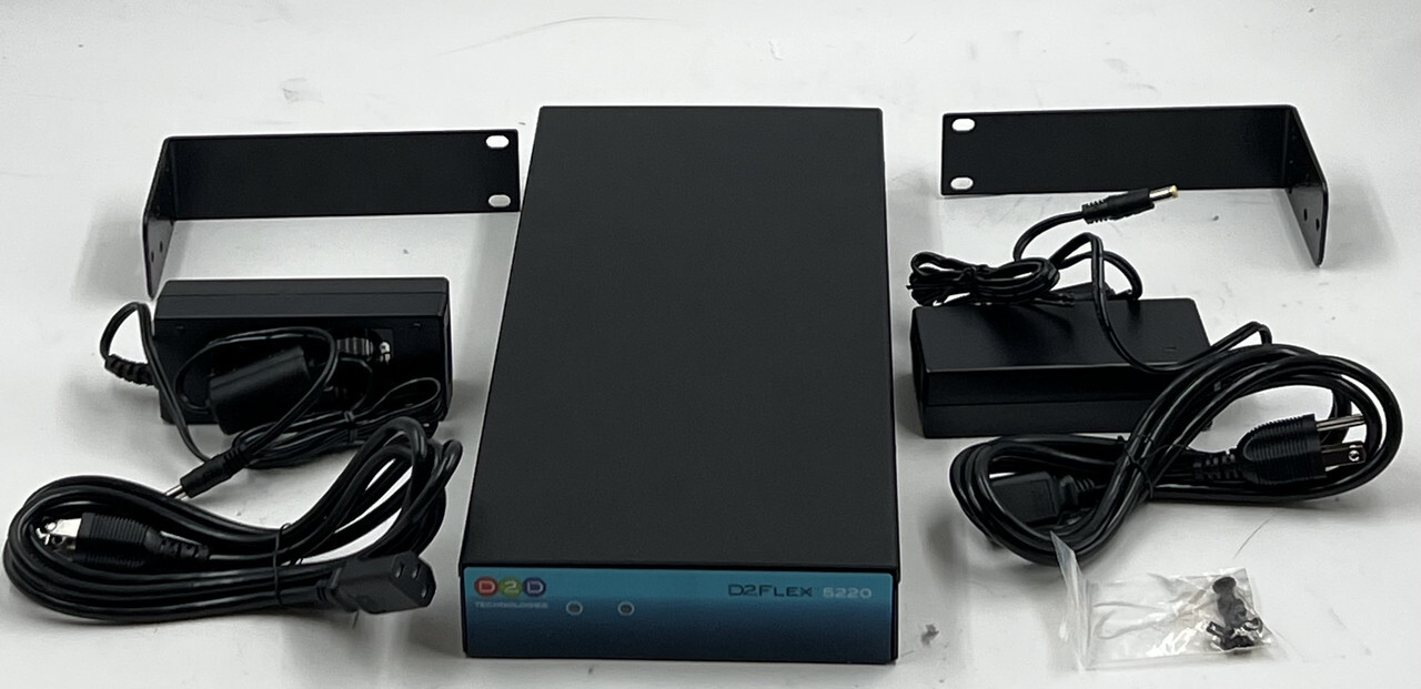 D2D TECHNOLOGIES D2FLEX 5220 IP/ASI MULTIPLEXING GATEWAY VIDEO EDITING