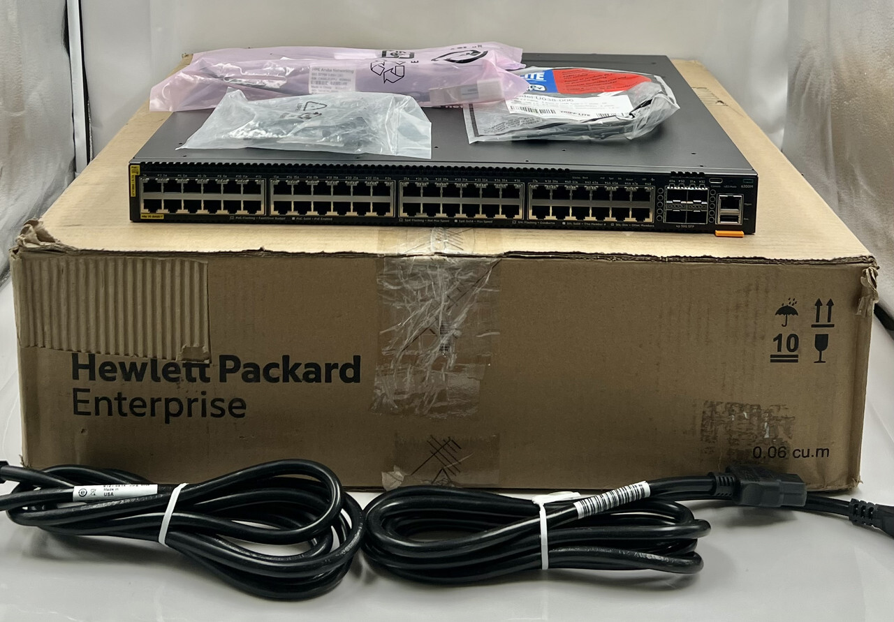 HPE ARUBA 6300M 48G CLASS 4 POE 4SFP56 SWITCH JL661A RSVLC-1804