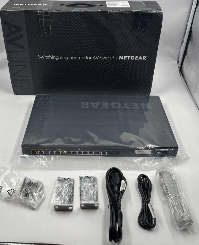 NETGEAR AV LINE M4250-10G2XF-POE++ GSM4212UX-100NAS MANAGED NETWORK SWITCH