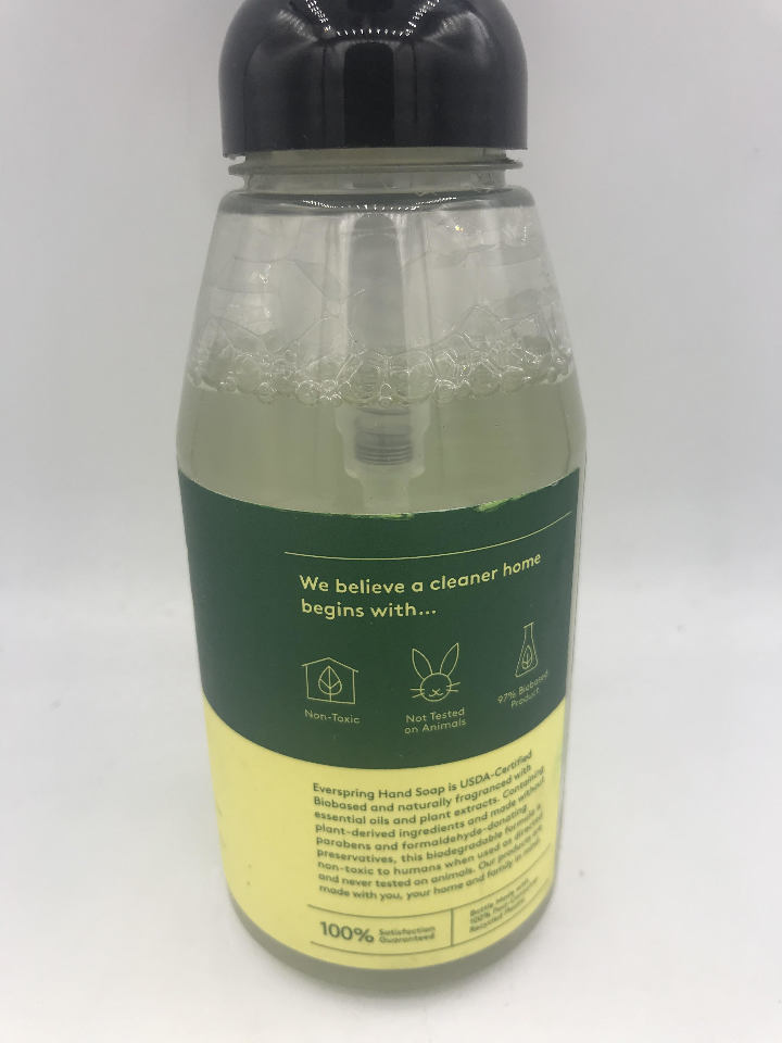 EVER SPRING LEMON & MINT FOAMING HAND SOAP 10 FL. OZ. 295.7 ML. MDG