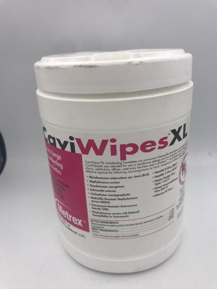METREX CAVIWIPES XL DISINFECTING TOWELETTES EXP 10/21 MDG Sales, LLC