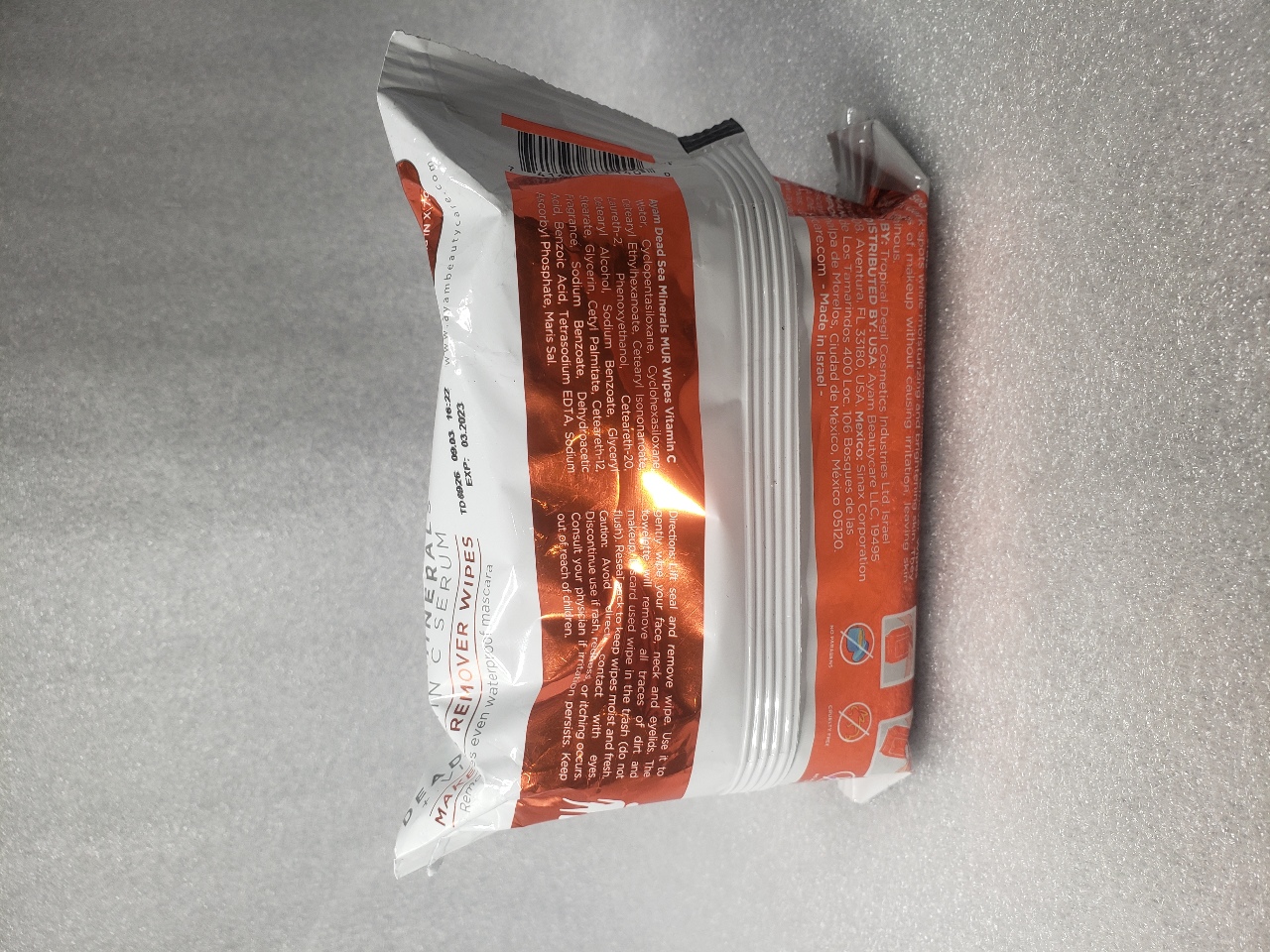 ayam beauty care dead sea minerals wipes