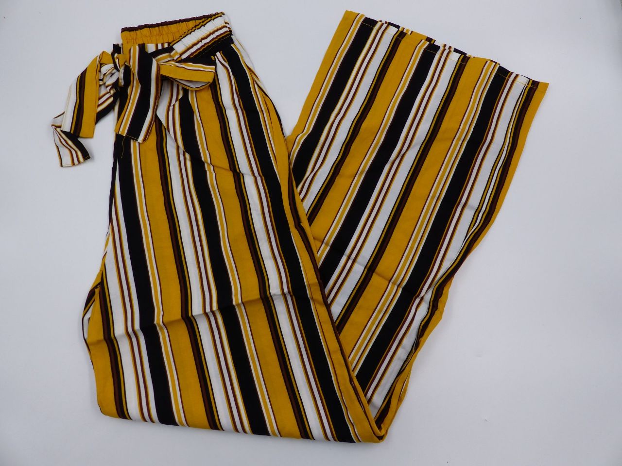 black and gold striped pants