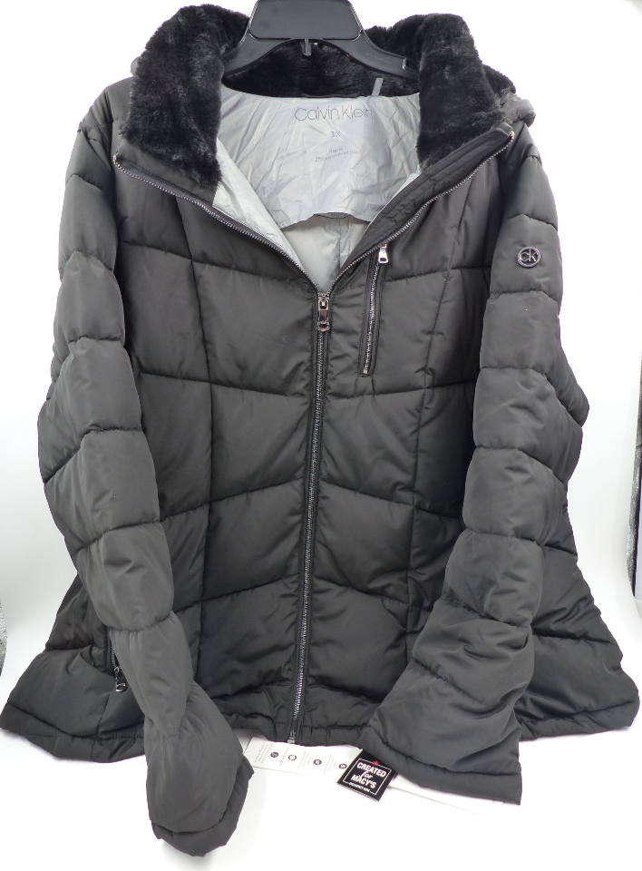 calvin klein black puffer