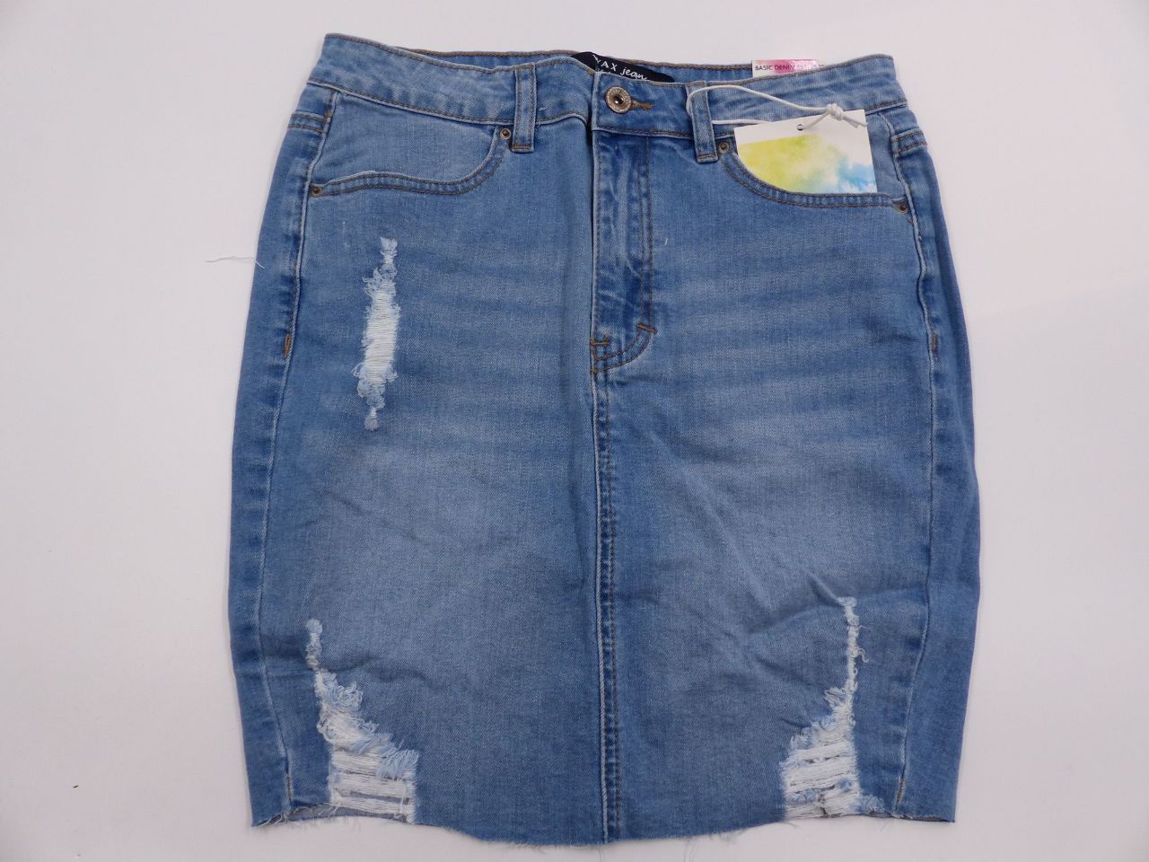 wax jeans skirt