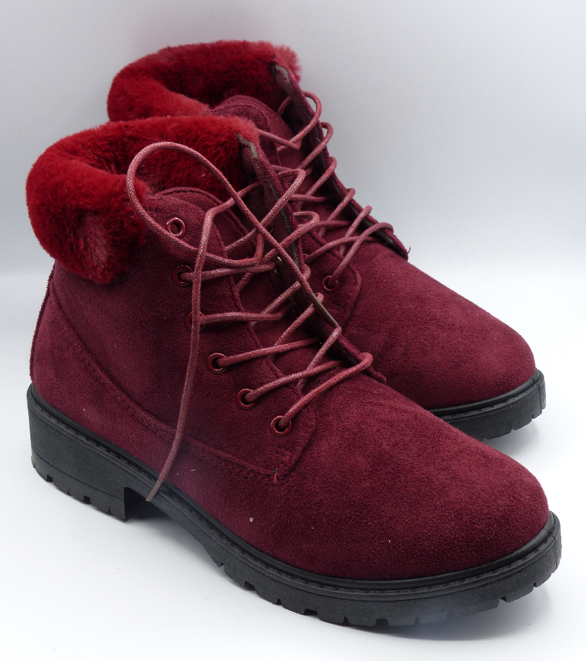 REBEL LV-19-1004 RED US WOMEN 6.5 ANKLE BOOTS | MDG Sales, LLC