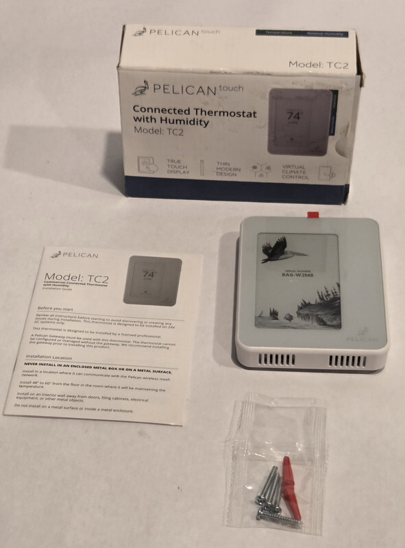 PELICAN TC2 CONNECTED TOUCHSCREEN THERMOSTAT HUMIDITY CONTROL