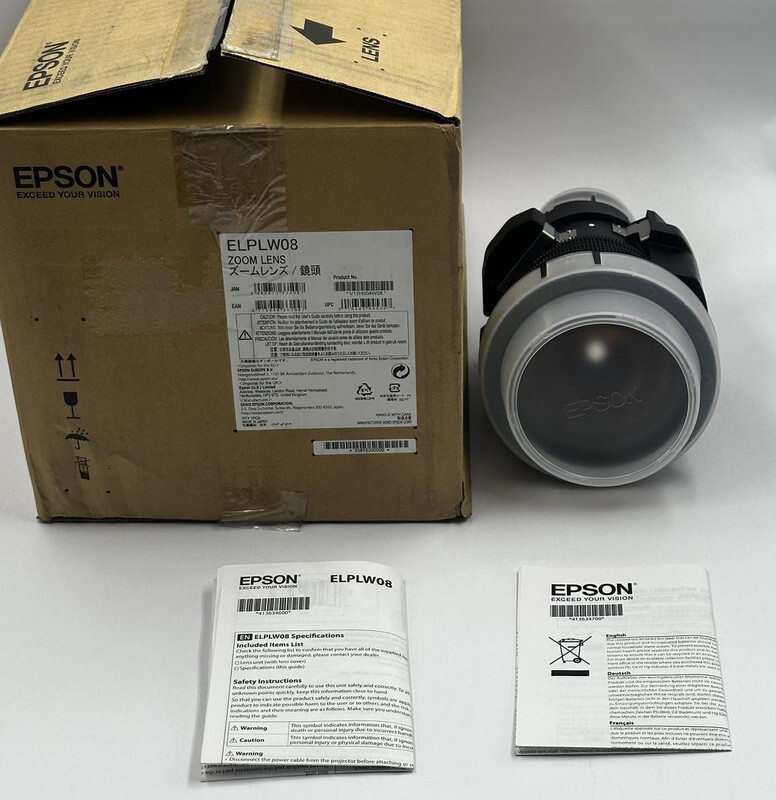 EPSON ELPLW08 WIDE-THROW ZOOM LENS FOR EB-PU2010 AND EB-PU2100/PU2200 PROJECTORS