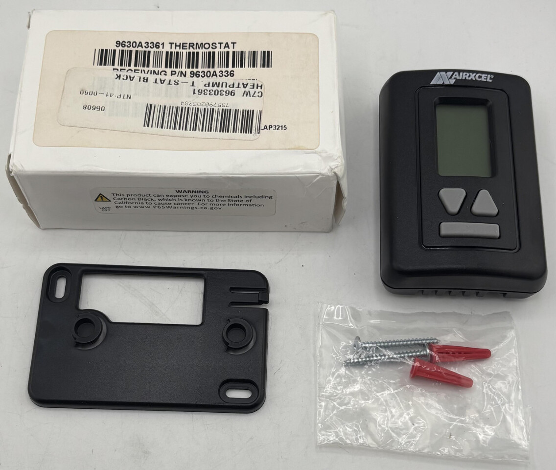 AIRXCEL 9630A3361 DIGITAL THERMOSTAT WALL MOUNTED - BLACK PANEL