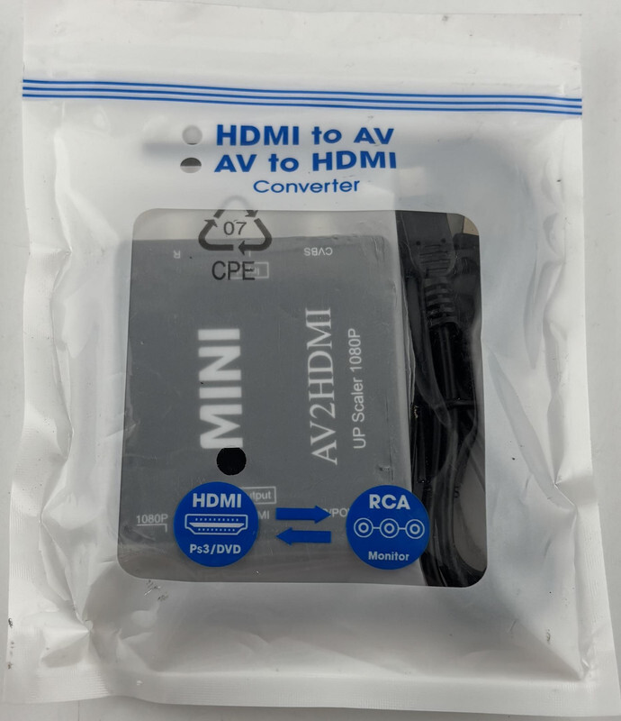 QTY 2* DIGITCONVERT AV2HDMI RCA - HDMI CONVERTER AV TO HDMI CONVERTER 1080P MINI