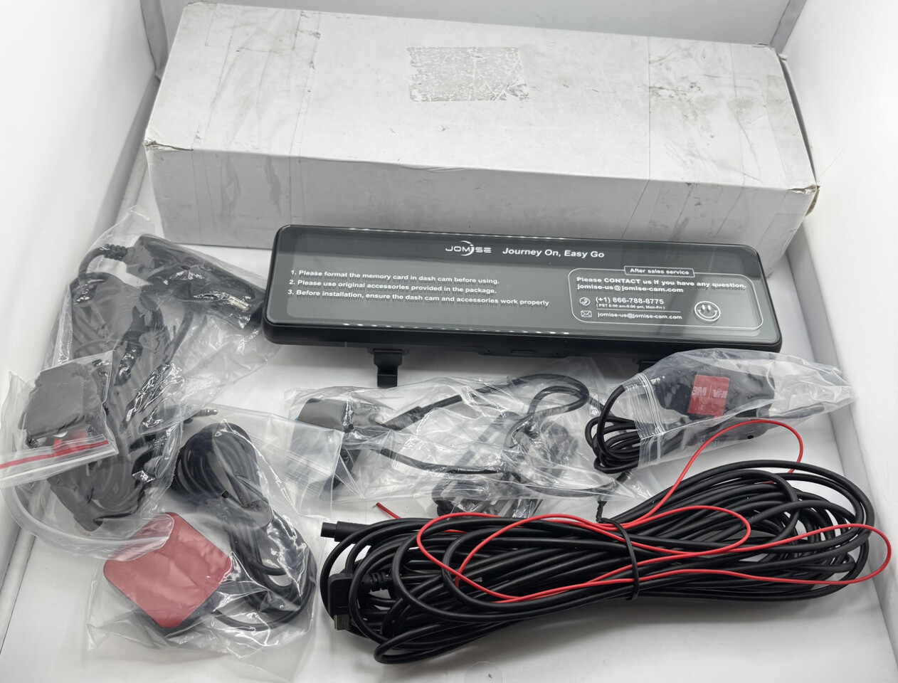 JOMISE T860+ MIRROR DASH CAM 4K FRONT AND 2.5K REAR DETACHED FRONT