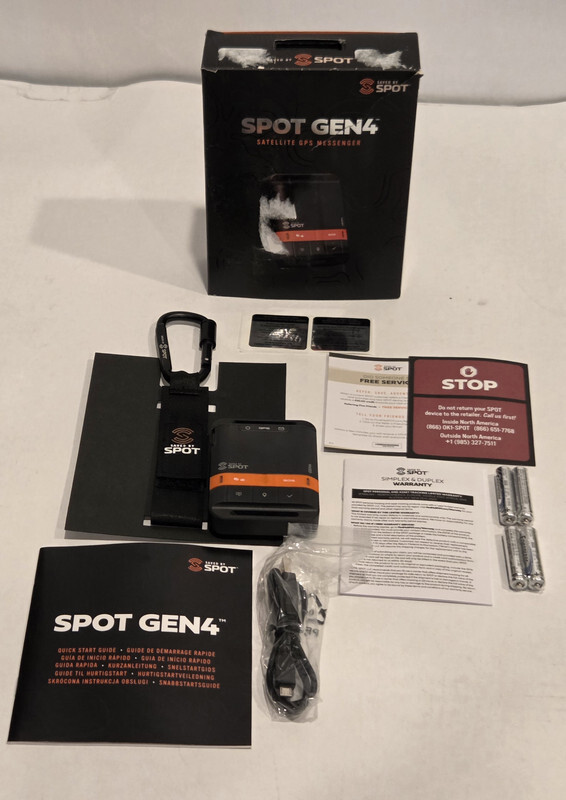 SPOT GEN4 SATELLITE GPS MESSENGER HANDHELD TRACKER FOR HIKING AND CLIMBING