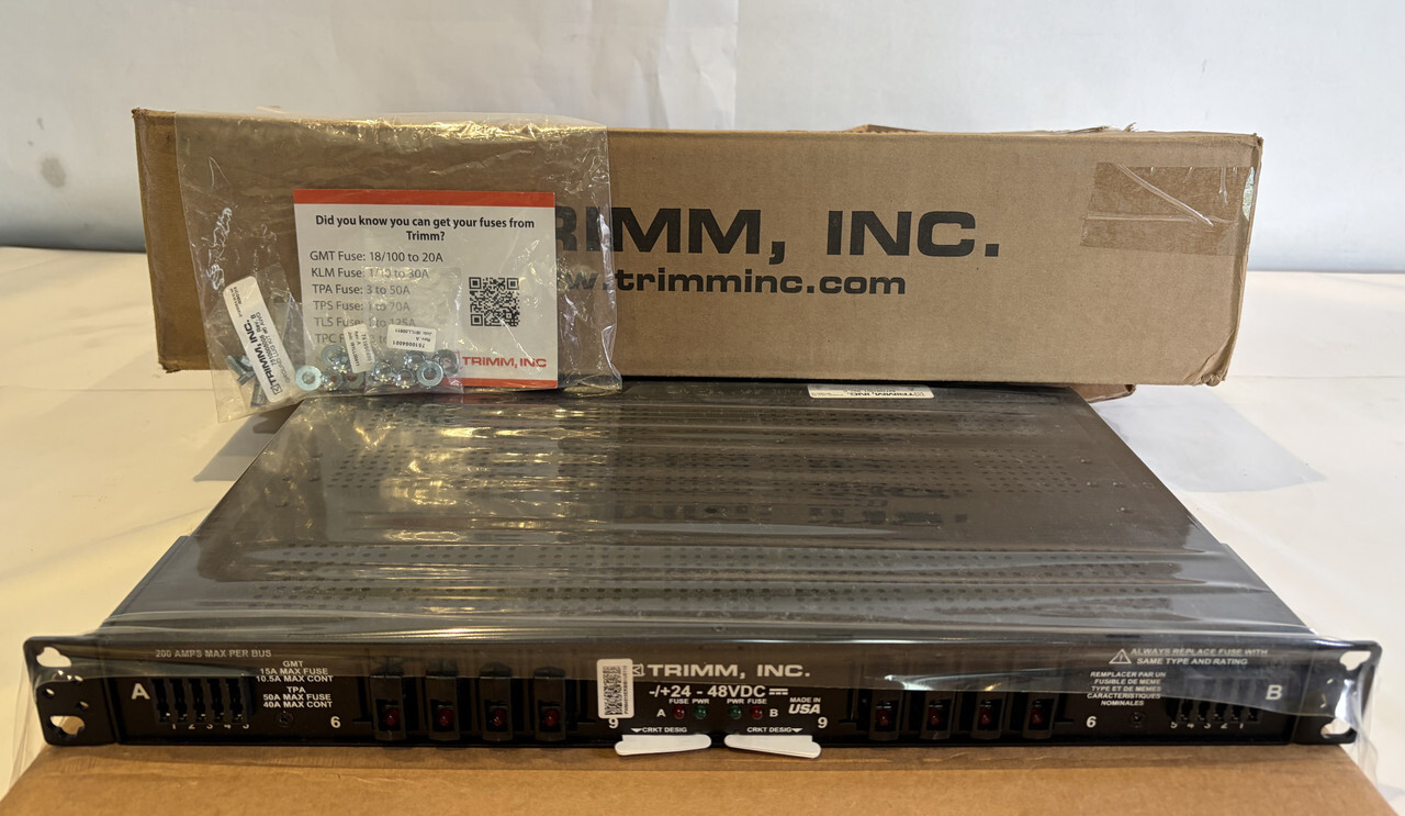 TRIMM DUAL FEED FUSE PANEL 4/5 TPA/GMT 200A MAX PER BUS 8271001001