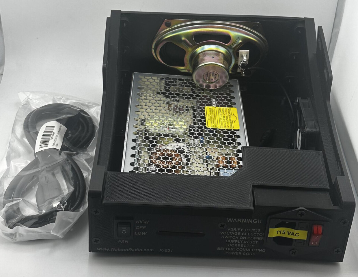 WALCOTT RADIO K-621 BASE UNIT FOR DX SIZED CB AND 10M RADIOS