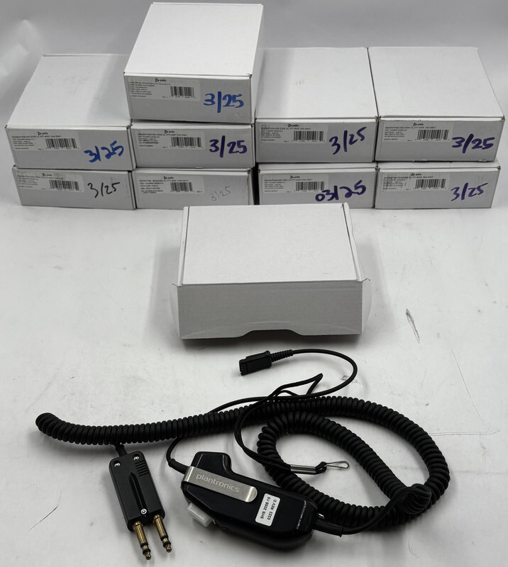 LOT OF 10 POLY SHS 2058-15 69008-315 ELECTRICAL HEADSET CONTROLLERS