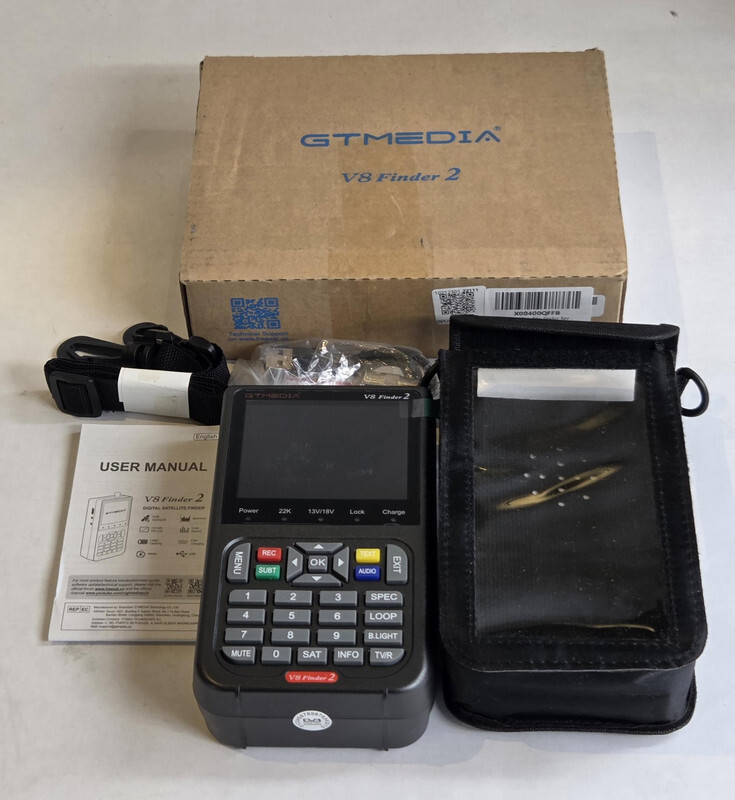 GTMEDIA DVB-S2X LCD 3.5 INCH DISPLAY TV DIGITAL SATELLITE DISH SIGNAL FINDER