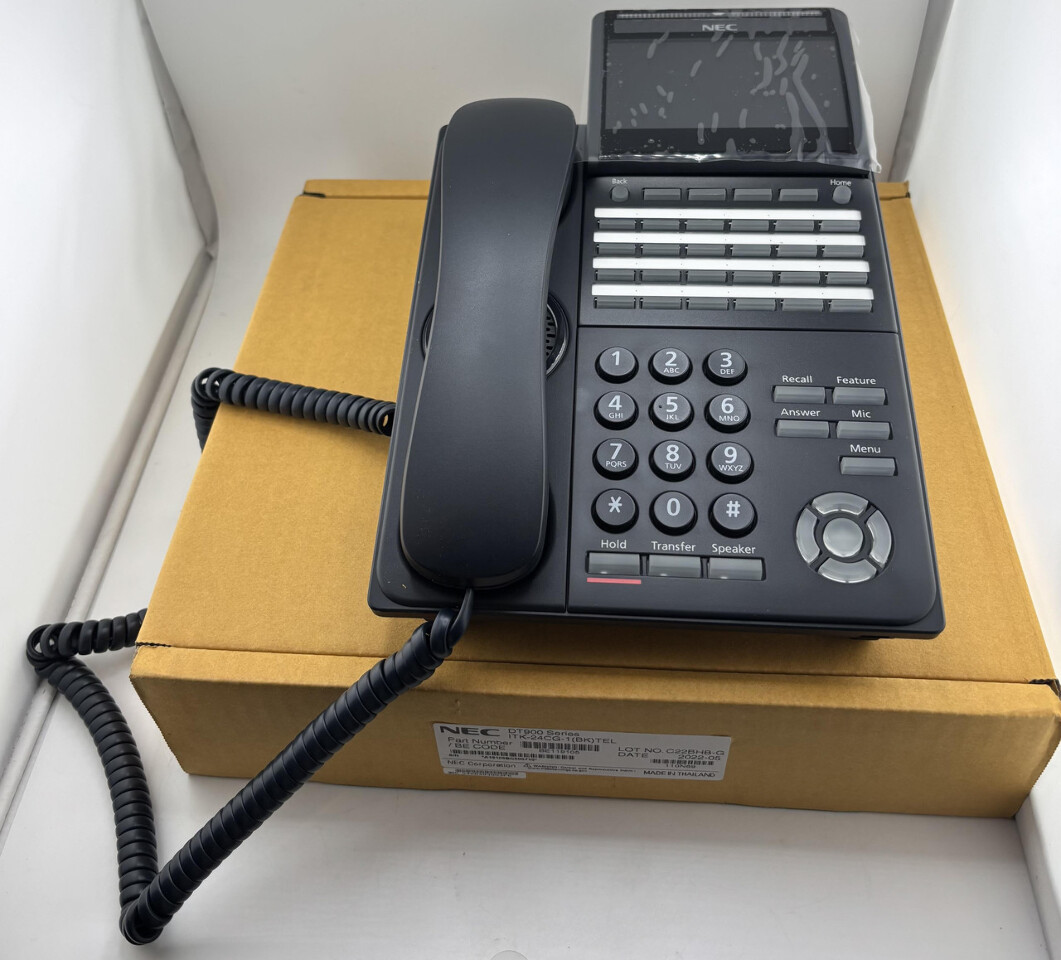 NEC DT900 SERIES ITK-24CG-1 BE119105 IP COLOR BUSINESS OFFICE DESK PHONE