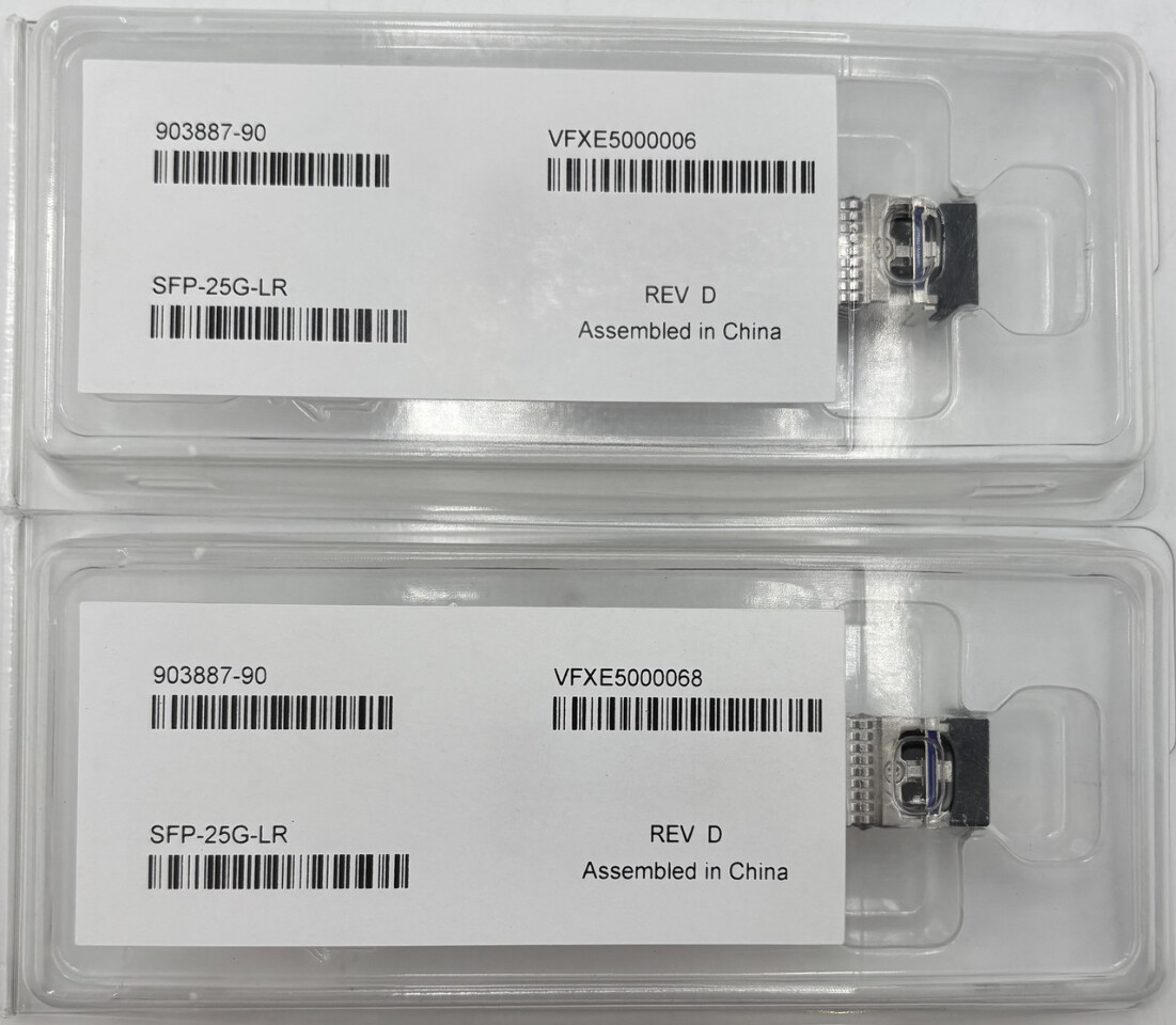 LOT OF 2 ALCATEL LUCENT GENUINE SFP-25G-LR 903887-90 PREMIUM TRANSCEIVERS