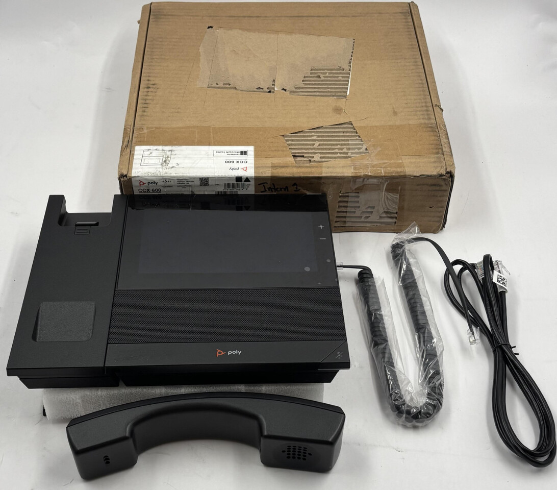 POLY CCX 600 82Z84AA OPENSIP EDITION 48V 0.52A BUSINESS MEDIA VOIP PHONE