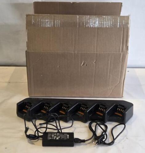 HYTERA MCA08 DIGITAL MOBILE MULTI-UNIT 6-RADIO CHARGER DOCK WITH POWER ADAPTER