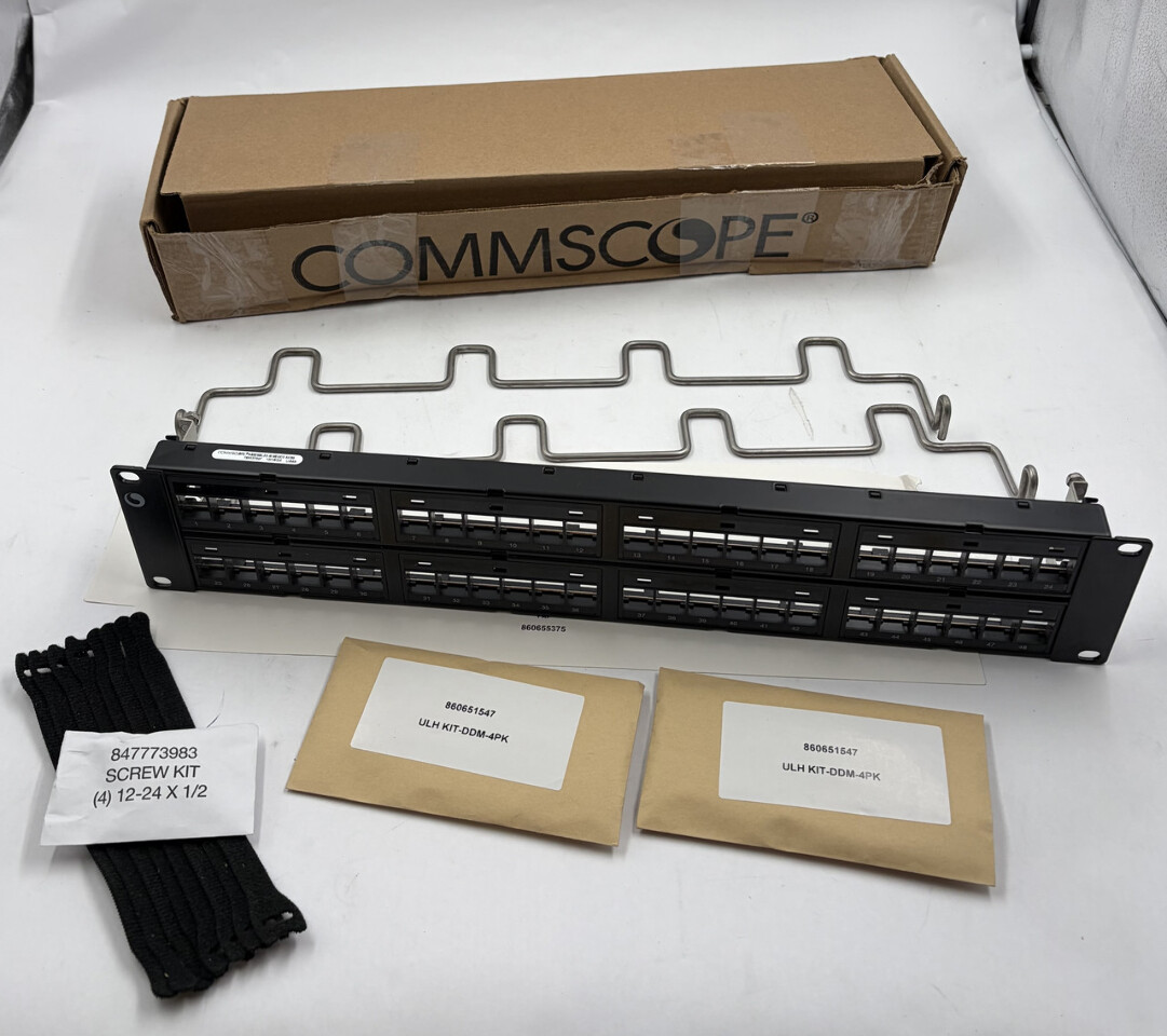 COMMSCOPE CPP-SDDM-SL-2U-48 CAT6/ 6A RJ45 48-PORT EMPTY PANEL 760237047