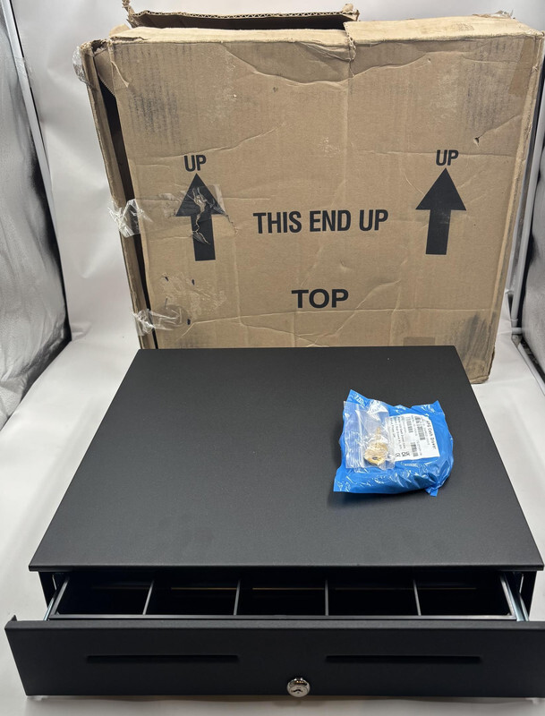 APG JB594A-BL1816-C SERIES 4000 POINT OF SALE POS CASH DRAWER W/ KEYS AND CABLE