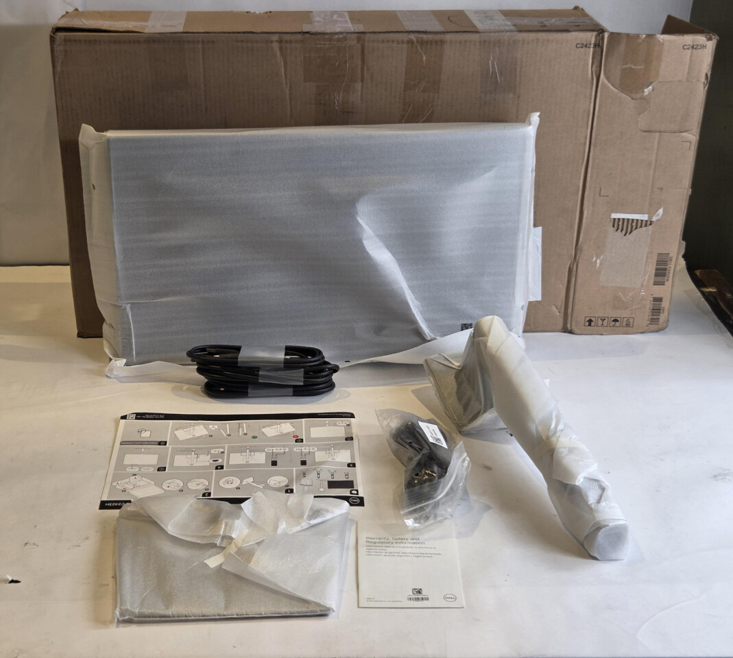 DELL C2423H 24" FULL HD VIDEO CONFERENCING LED COMPUTER MONITOR WITH ACCESSORIES