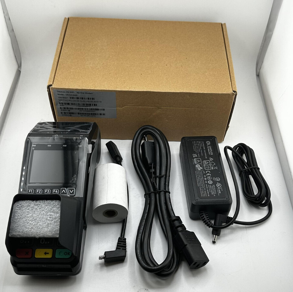 DEJAVOO VEGA3000 WIFI Z8 V3CT3 CREDIT CARD MOBILE PAYMENT TERMINAL W/PS
